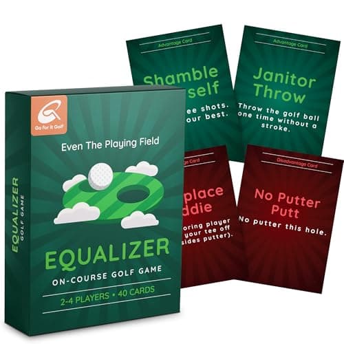 Go For It Golf Equalizer OnCourse Golf Card Game Interactive Fun for Every Hole SkillLevel Equalizing Cards Elevate Your Golf Experience Ideal for Golfers of All Skill Levels