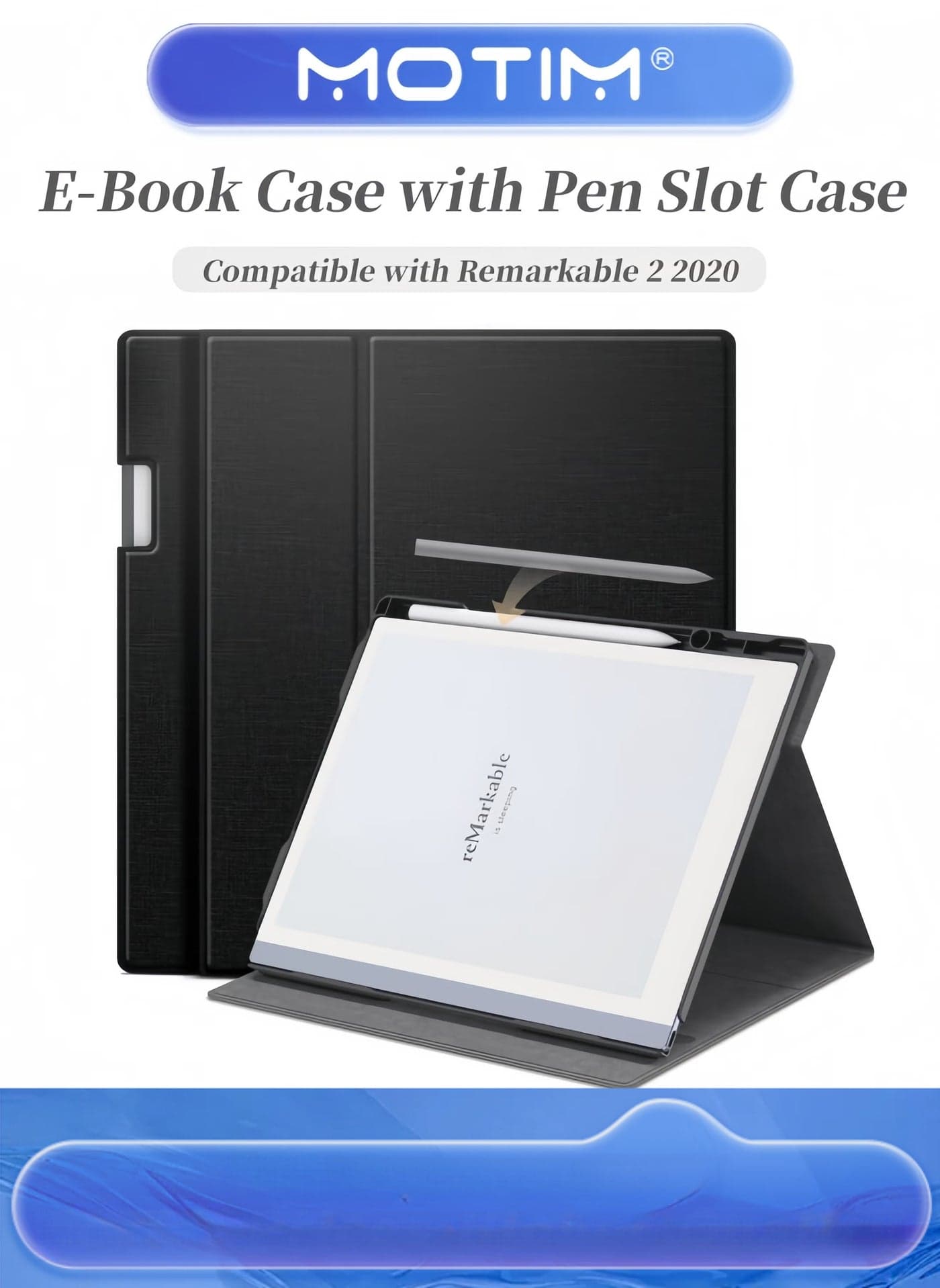 E-Book Case for 10.3-inch Remarkable 2 (2020) Multi-Angle Adjustable with Pen Slot