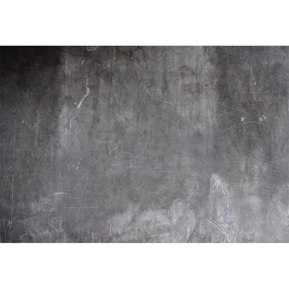 YongFoto 10x9ft Abstract Backdrop Black Grey Concrete Stone Wall Grunge Old Cement Background for Photography Abstract Art Child Baby Professional Photo Background