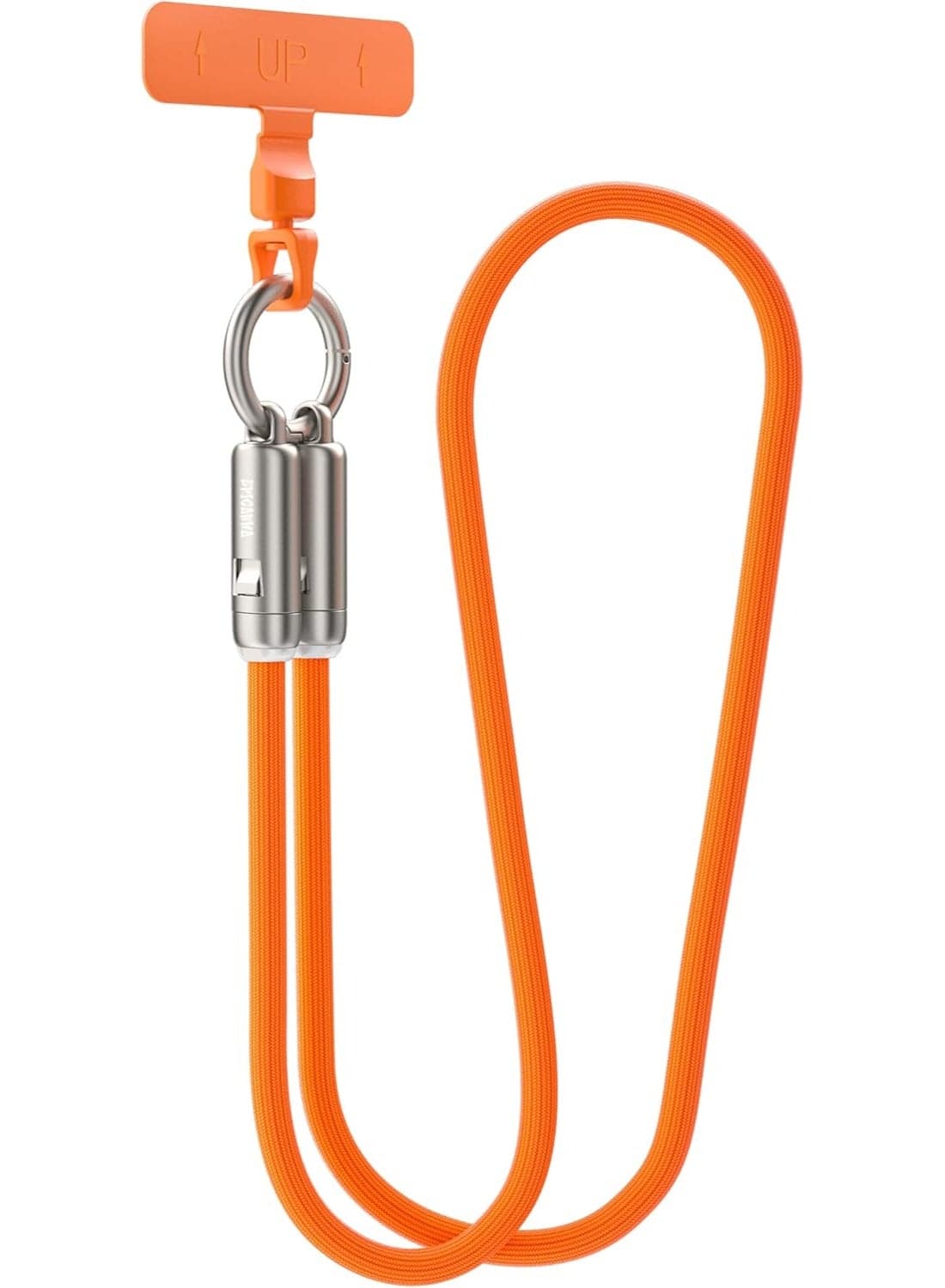 2-in-1 Phone Lanyard with 1.2M Fat Braided USB-C to USB-C Cable | 240W Fast Charging Crossbody Phone Strap for iPhone, iPad, MacBook, Samsung Galaxy & More
