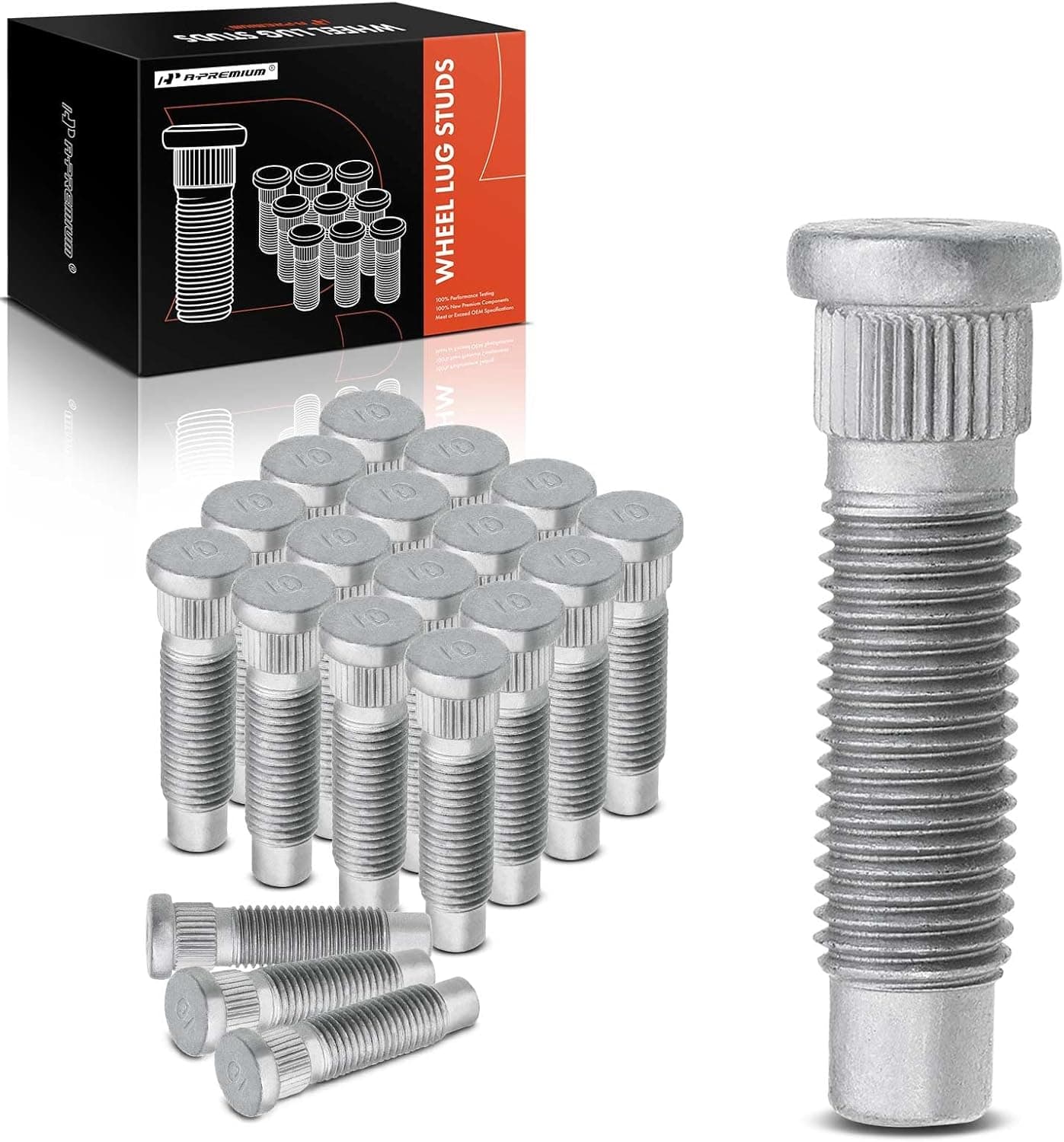 A-Premium M12-1.50 Wheel Studs 20-PC Set for Chevrolet, GMC, Cadillac, and Buick