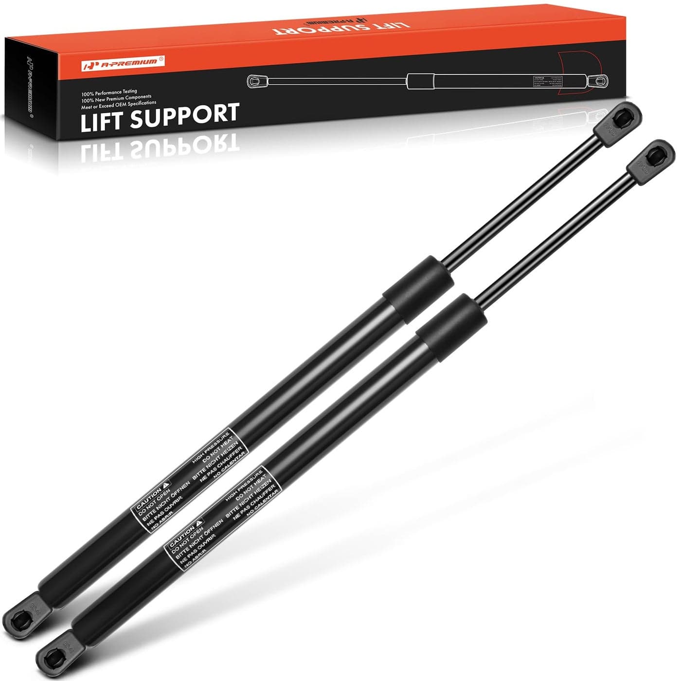 APremium Tailgate Rear Liftgate Lift Supports Shock Struts Springs Compatible with Select Jeep Models KK Series Liberty 2009 2010 2011 2012 Sport Utility Replace 57010181AB 57010181AC2PC Set