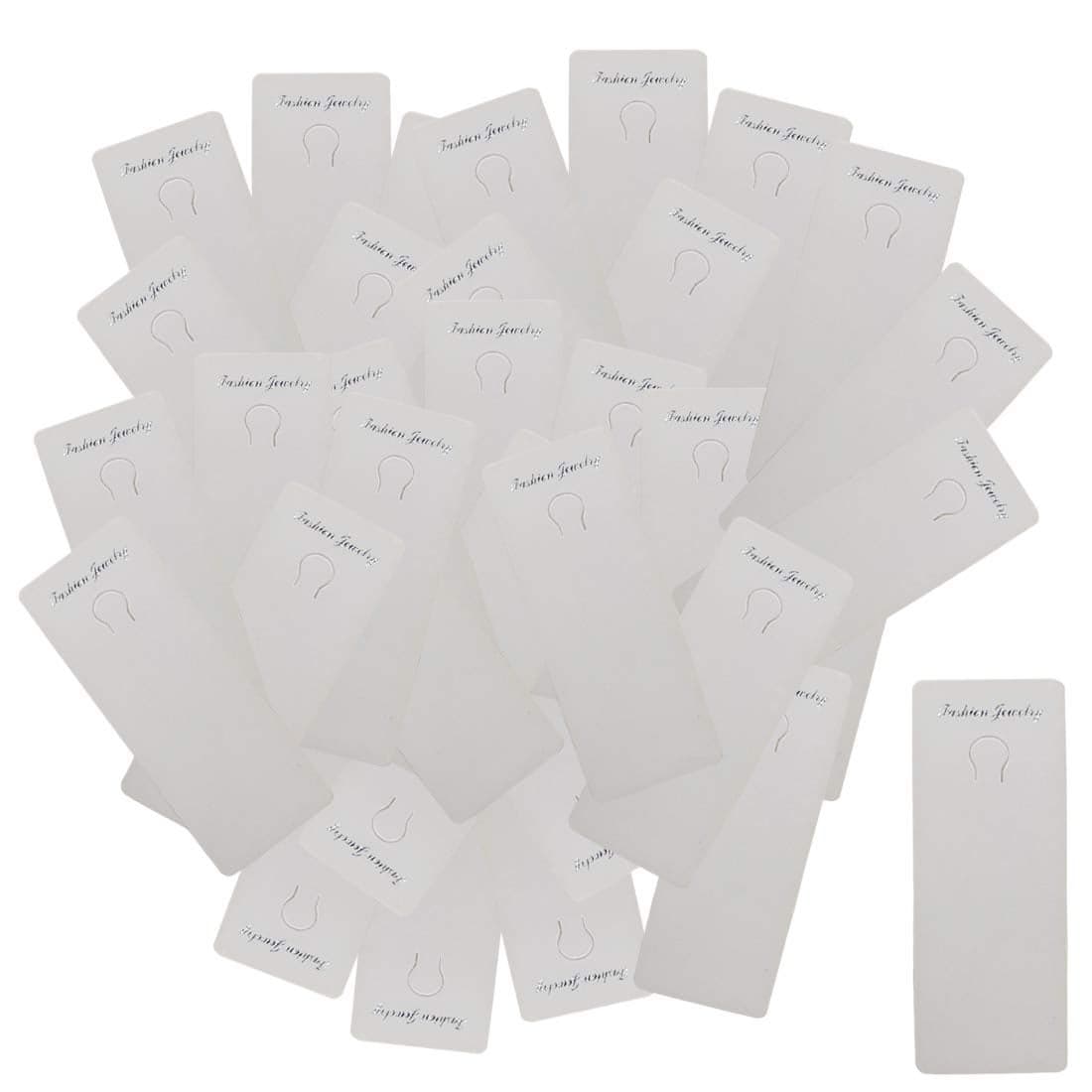 DIY Crafts Pack of 150Pcs 50x3 White Color 50Pcslot 12cmx4cm As Image Jewellery Display Cards for Necklaces JewelleryMaking DisplayPack of 150Pcs 50x3 White Color