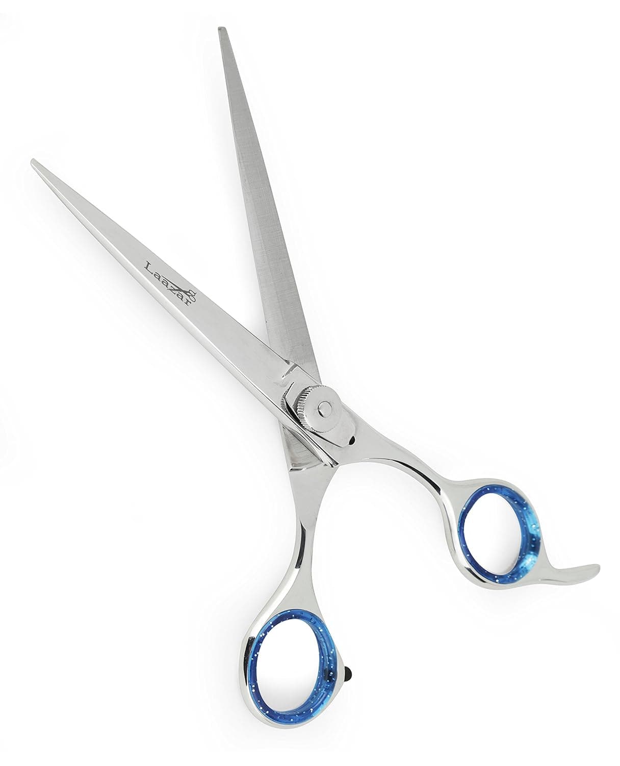 Laazar Pro Straight Hair Cutting Scissors Professional BarberHairdresser Trimming Shears with Japanese Steel Blade and Comfort Rings Extra Sharp Grooming Tools for Men and Women