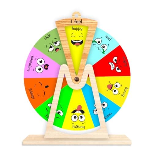 Wallkriti Mood Checker for Kids Feelings & Emotions Learning Chart, Emotional Intelligence Educational Toy | Classroom & Montessori Learning Tool