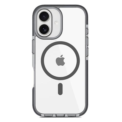 DailyObjects Stride Clear 3.0 Magnetic Case Cover Compatible with iPhone 16 | Wireless Charging Slim Back Cover | 2 Layer Edge Protection & Shockproof