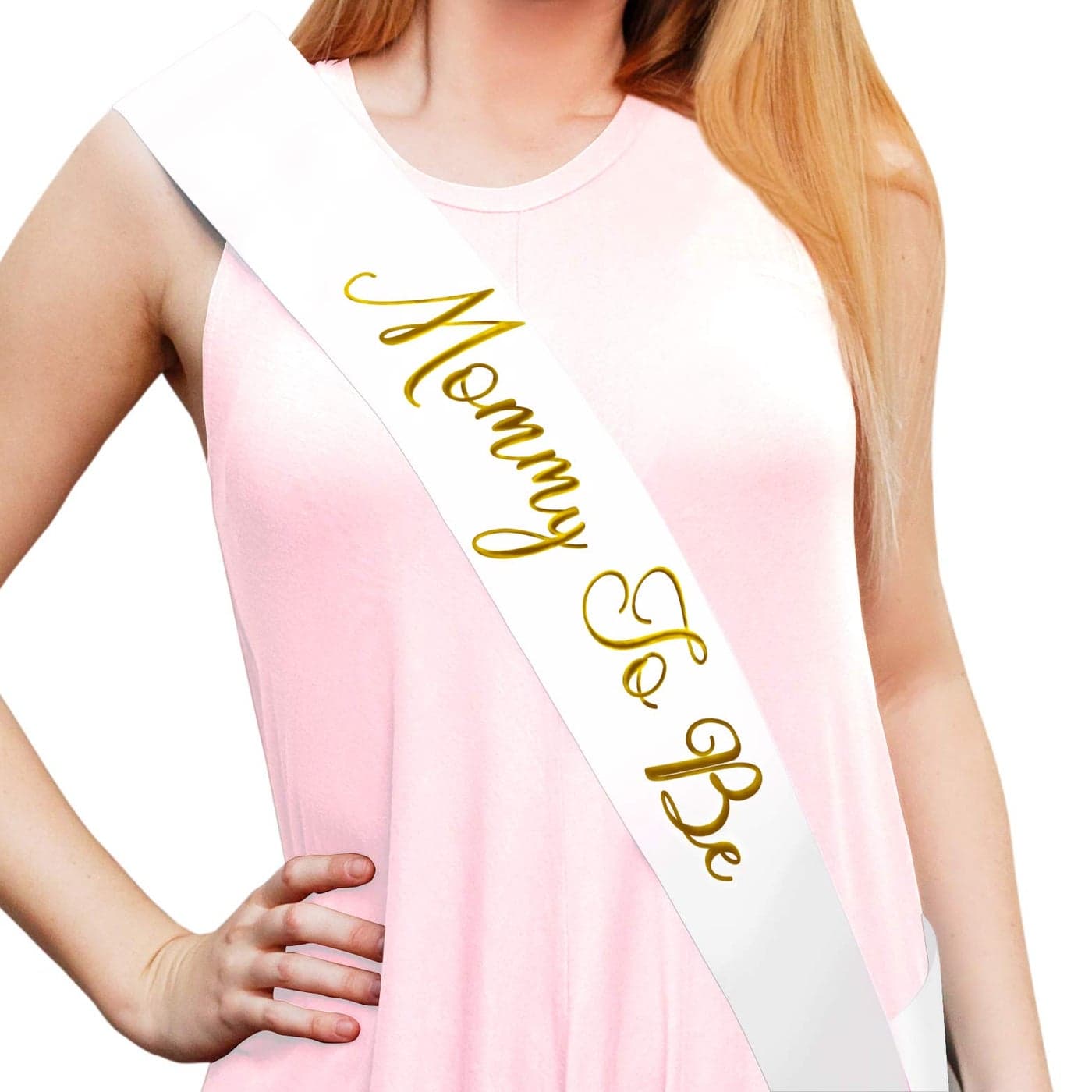Sterling James Co Mommy To Be White Satin Sash Baby Shower Decoration Gender Reveal Welcome Baby Sprinkle
