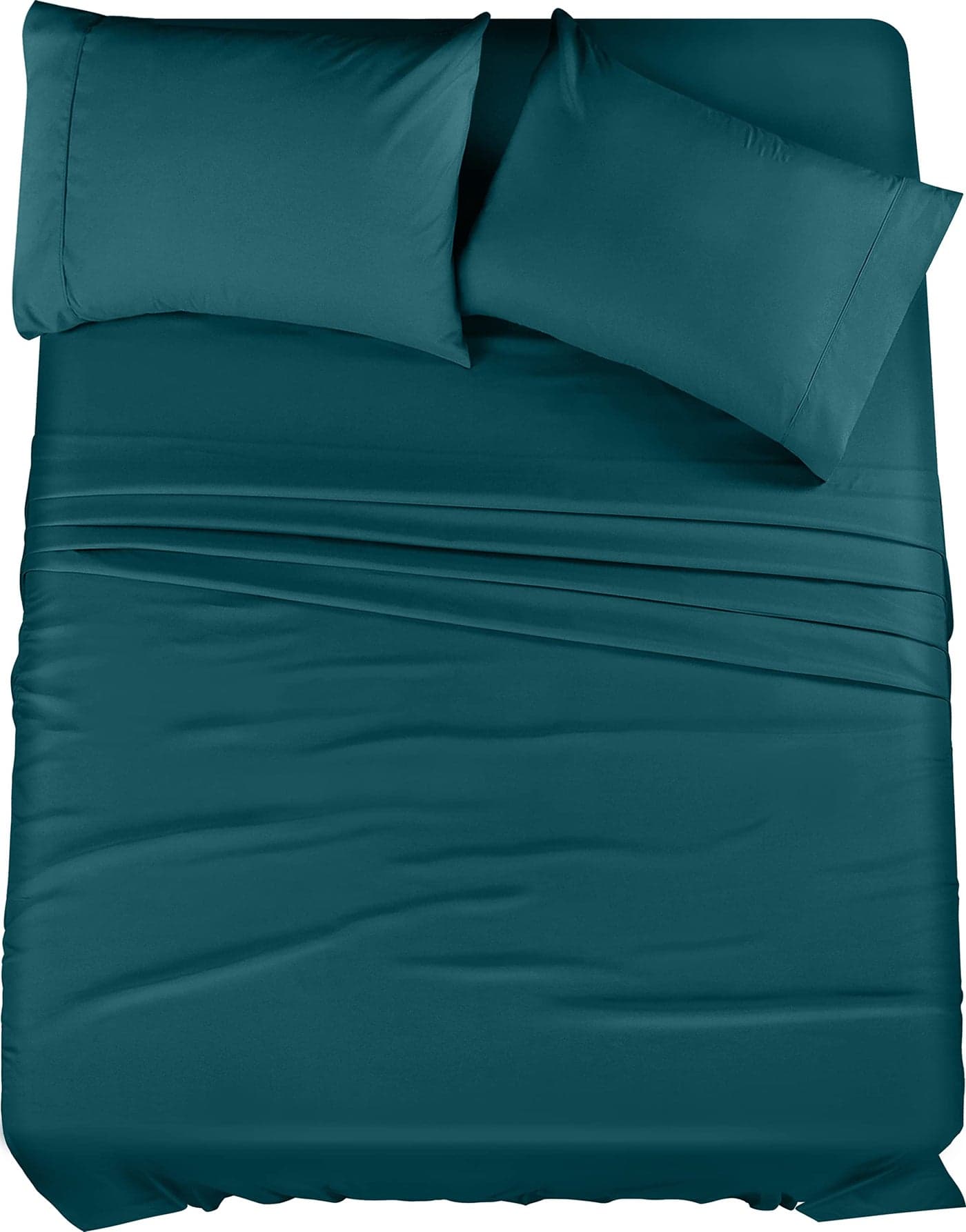 Utopia Bedding King Bed Sheets Set - 4 Piece Bedding - Brushed Microfiber - Shrinkage and Fade Resistant - Easy Care (King, Teal)