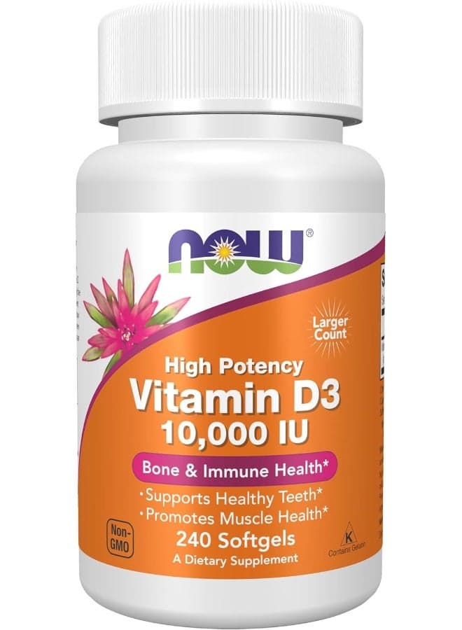 Pack Of 2 Vitamin D-3 10,000 IU Dietary Supplement - 240 Softgels