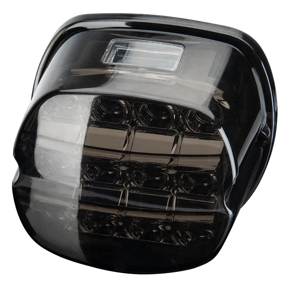HAZAWA Layback LED Tail Lamp Rear Brake Light Smoked Taillights Assembly Compatible with Harley Davidson Sportster 883 1200 Dyna Road King Electra Glide Softail Street Glide TouringBlack