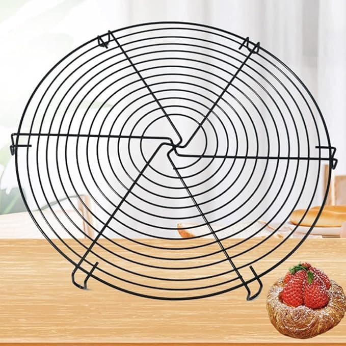 Perfect Pricee Nonstick Wire Cookie Round Cooling Rack for Baking Oven Safe Steel