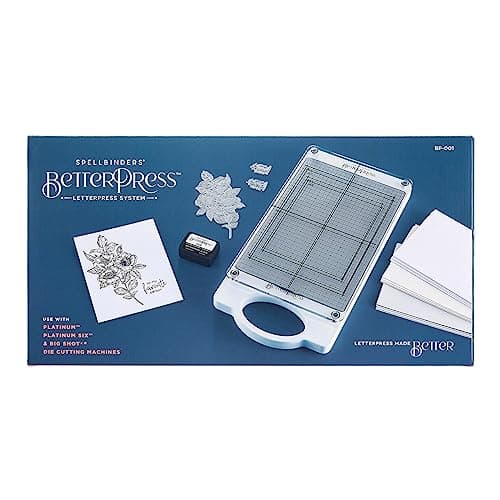 Spellbinders BetterPress Letterpress Machinefor Cardmaking and Paper CraftsBP001