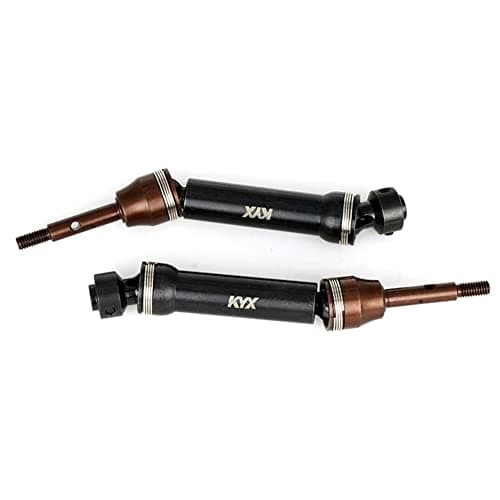 KYX Racing Hardened Steel Rear CVD Drive Shafts Driveshafts Left Right Upgrades Parts Accessories for RC Crawler Car Traxxas 110 Drag Slash 1967 C10