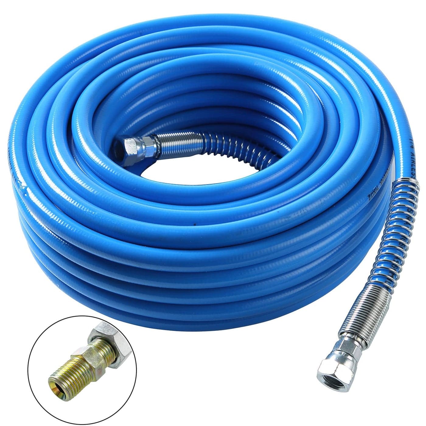 NATGAI 25FT High Pressure Airless Paint Sprayer Hose 14 inch Airless Paint Hose 3300PSI Flexible Fiber Tube 25ft