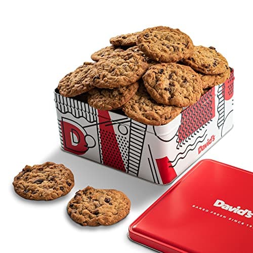 Davids Cookies 2lbs Oatmeal Raisin Fresh Baked Cookies Delectable Premium Ingredients No Added Preservatives Cookie Gift Basket
