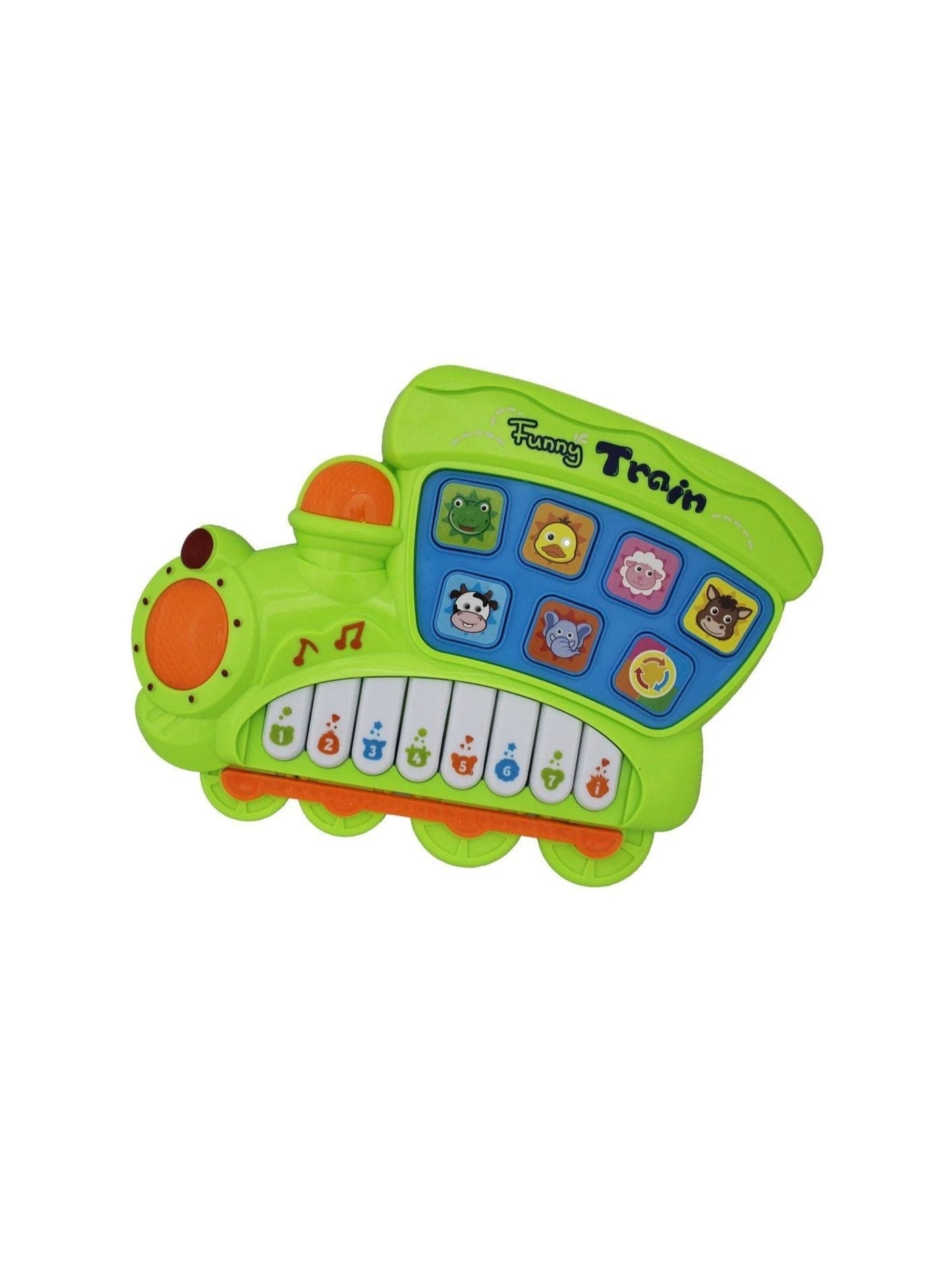 Funny Train Piano With Animal Voice & Music Play