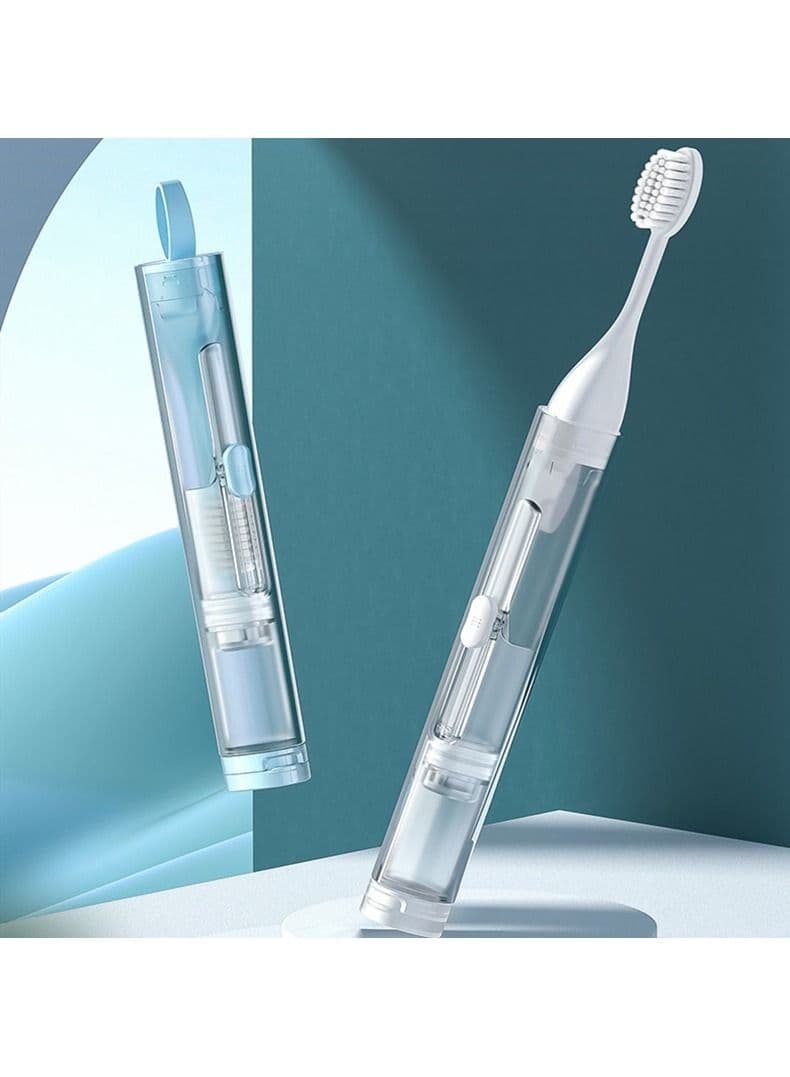 Portable toothbrush and toothpaste integrated storage box for travel