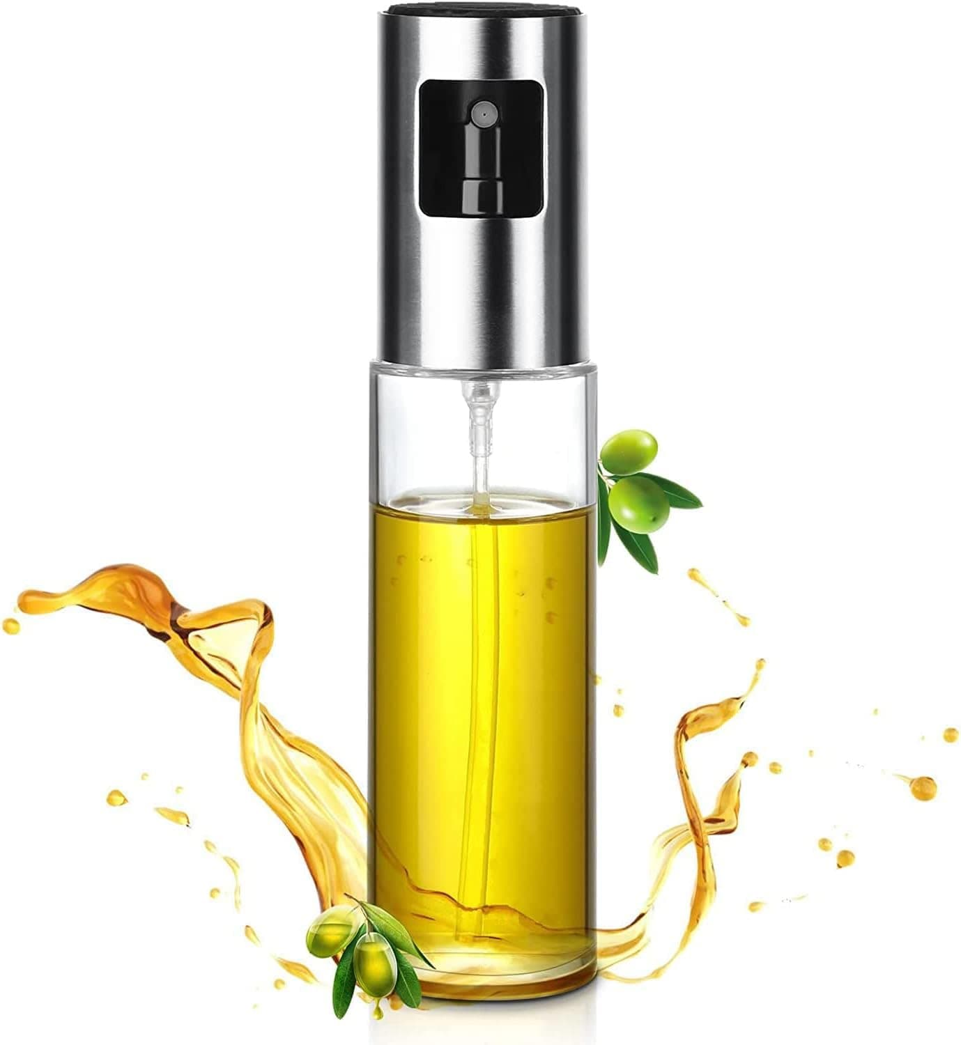 Zophen Oil Sprayer for Cooking 100ml Olive Oil Sprayer Mister Oil Spray Bottle for Kitchen Portable Kitchen Gadget for Air Fryer Baking Salad Grilling RoastingOlive Oil Dispenser