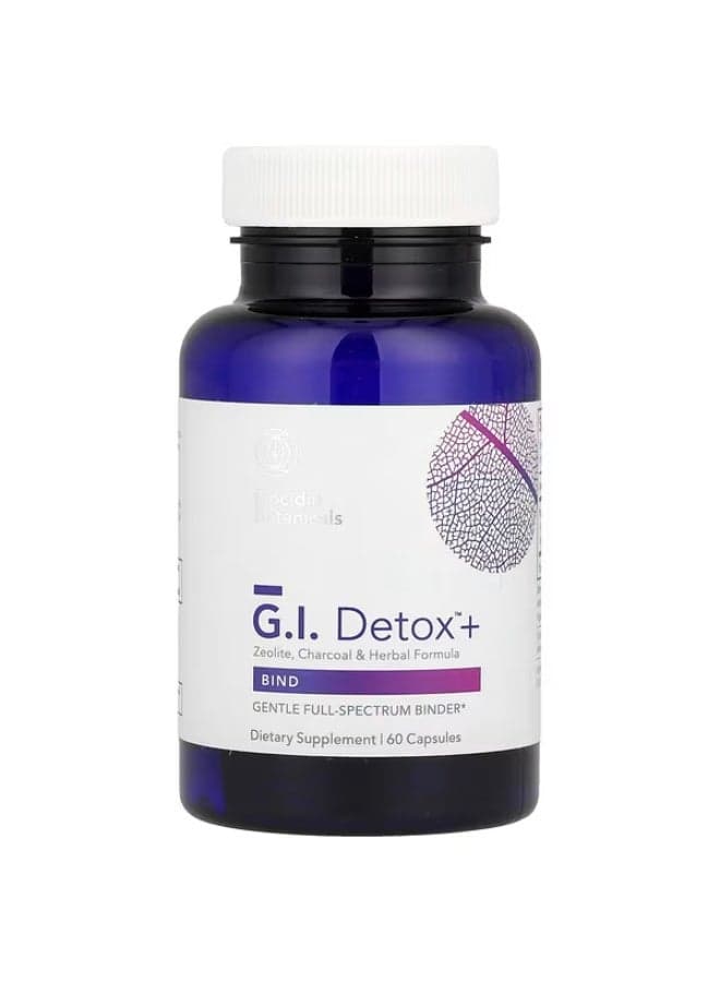 Biocidin Botanicals, G.I. Detox™ +, Zeolite, Charcoal & Herbal Formula, 60 Capsules