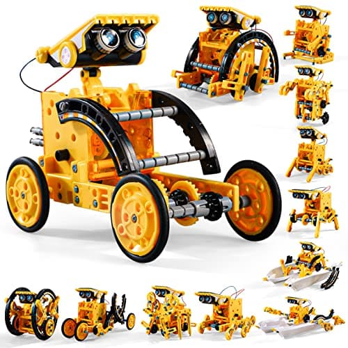 Lucky Doug 12in1 STEM Solar Robot Kit Toys Gifts for 8 9 10 11 12 13 Year Old Kids Boys Girls Robot Building Education Science STEM Project Toys Kit Gifts for Kids Boys Solar Powered by The Sun