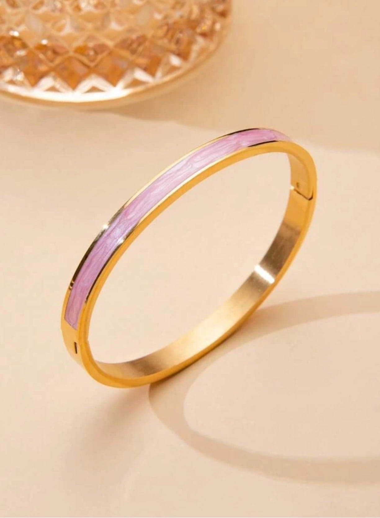 18k Gold Plated Stainless Steel Bracelet For Women