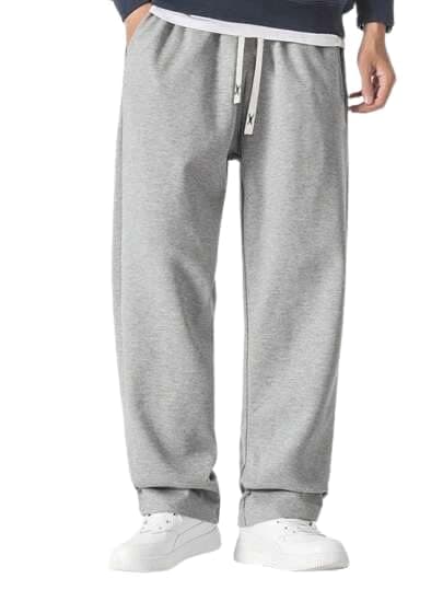 FN3 Loose Fit Mid Rise Track Pant for Men |Men Trackpant Grey, Medium