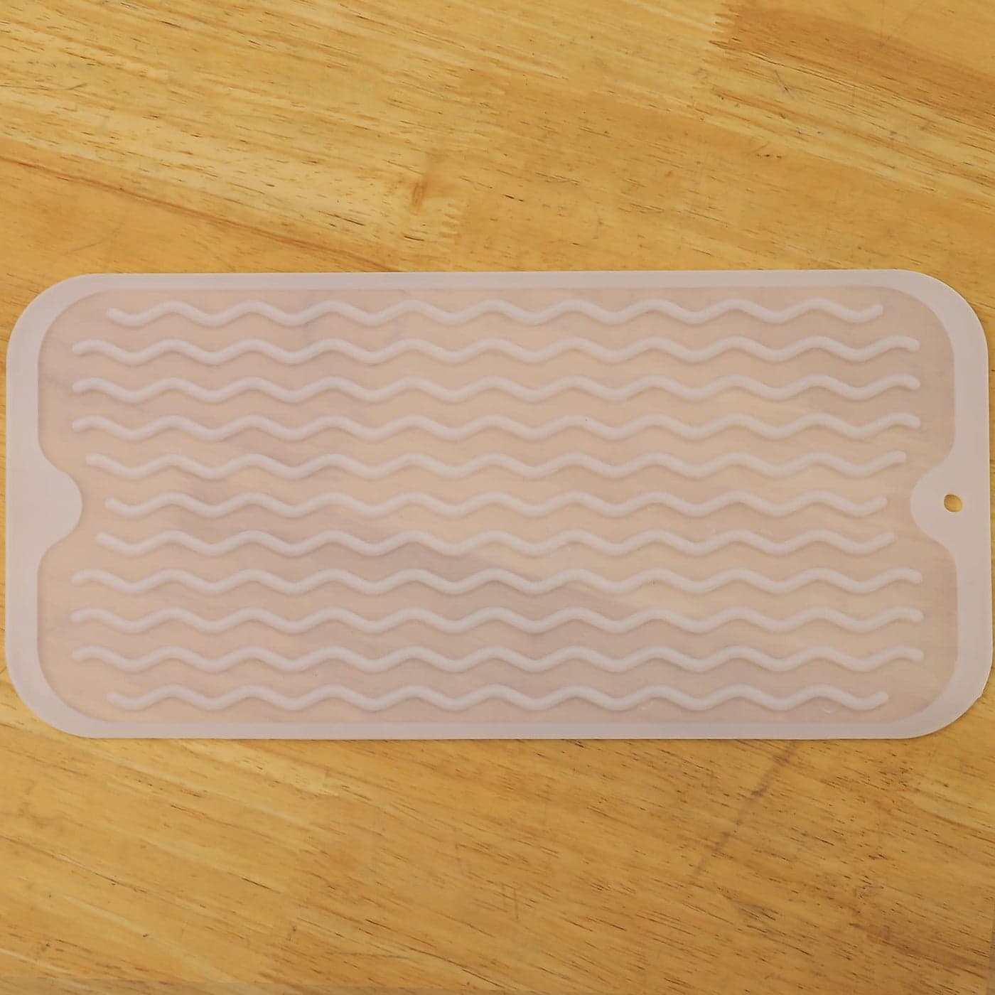MicoYang Silicone Dish Drying Mat for Multiple UsageEasy cleanEcofriendlyHeatresistant Silicone Mat for Kitchen CounterSinkBarBottleor Cup Translucent S 12 inches x 6 inches