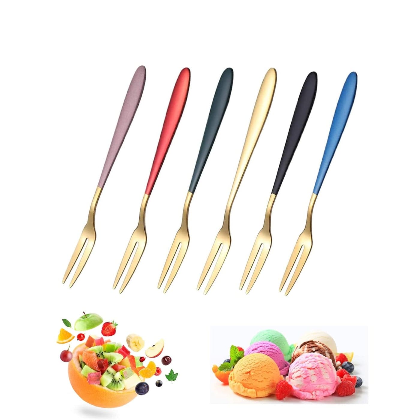 SHIDHMI Stainless Steel Forks Set for Dessert Cake Fruit Salad Appetizer Small FoodGrade Pastry Forks Mirror Polished Reusable Dishwasher Safe Silver Metal Forks for Home Kitchen Party Pack of 12