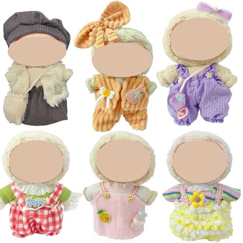 Clothes for Doll 6 Pack Doll Outfits for 17cm Doll Perfect for Play and Display Accessories for Dolls Collectors No Dolls Set 3