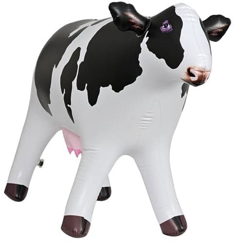 Jet Creations 21 Tall Standing Dairy Cattle Inflatable Holstein Cow 37 Long Animal Toy for Family Kids Farm Decoration Stage Prop VBS Easy to Inflate 1 pc