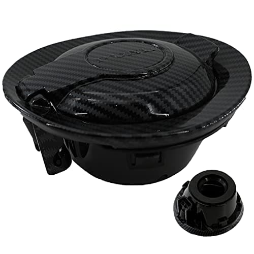68250120AA Gas Cap Cover - Carbon Fibre Fuel Fill Gas Tank Cap Door Accessories Compatible With Dodge Challenger 2008-2023