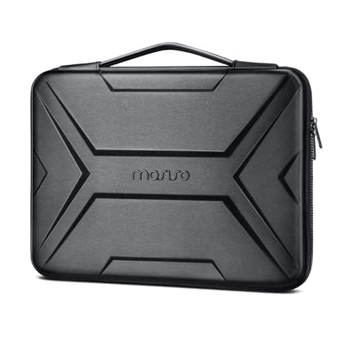 MOSISO Laptop Case 156 inch 1516 inch Laptop Sleeve Compatible with MacBook Pro 16 Air 15 HP Acer Dell Lenovo ASUSArtistic Geometric EVA Carrying Case Hard Shell with Handle Black