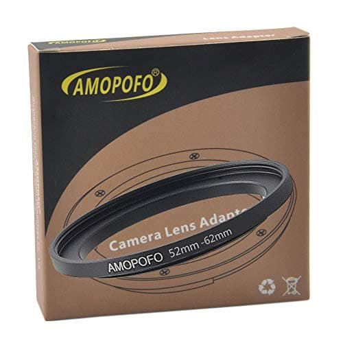 52 to 62mm /52mm to 62mm Step Up Ring Filter Adapter for UV,ND,CPL,Metal Step Up Ring,Compatible with All 52mm Camera Lenses & 62mm Accessories