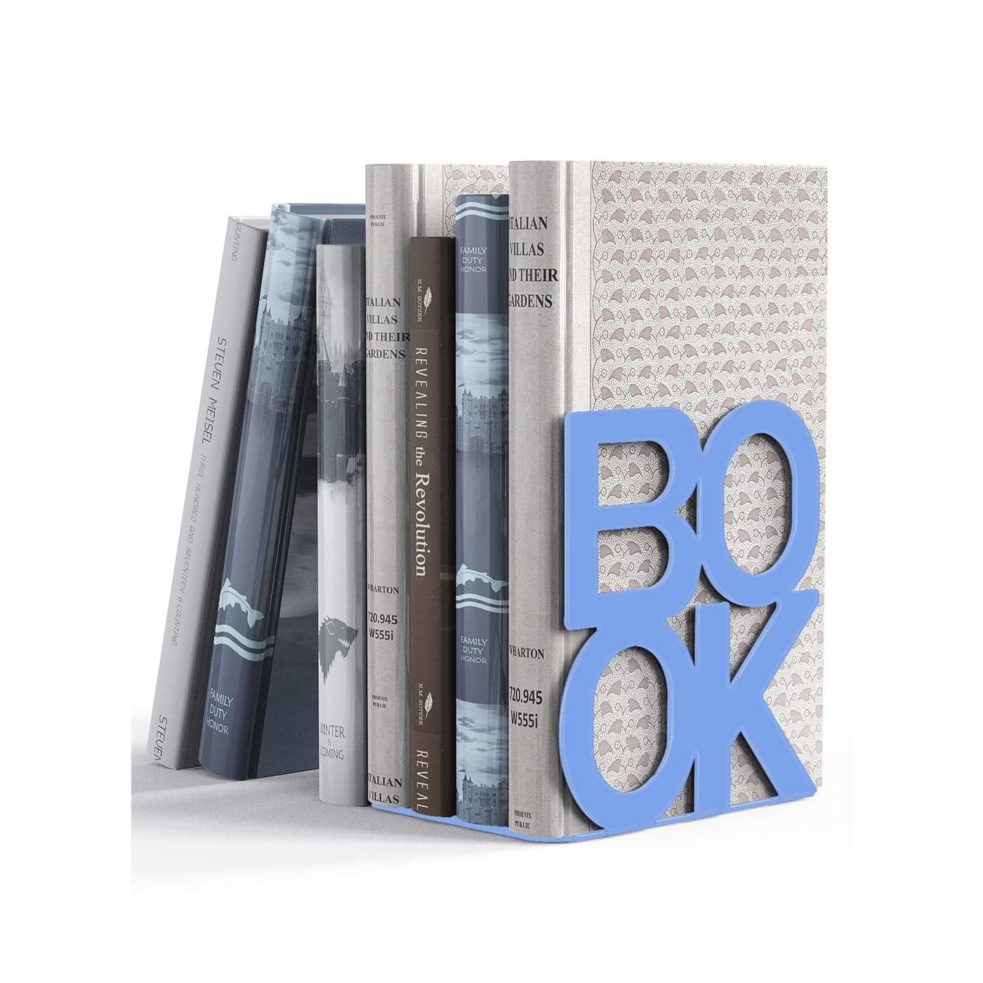 Book Ends Decorative Metal Book Ends Supports for Bookrack Desk Books Unique Appearance Design Book Shelf Holder Home Decorative Heavy Duty Metal Heavy Duty Bookend 1 Pair