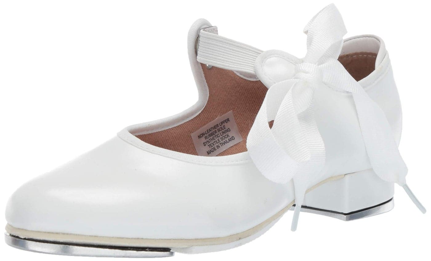 Bloch Girl's Dance Annie Tyette Tap Shoe, White, 11 Little Kid
