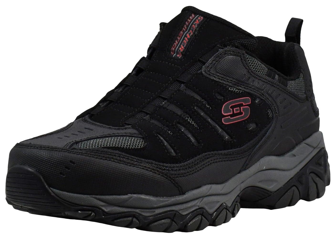 Skechers mens Afterburn M. Fit Wonted Loafer, Black/Charcoal, 11 X-Wide US