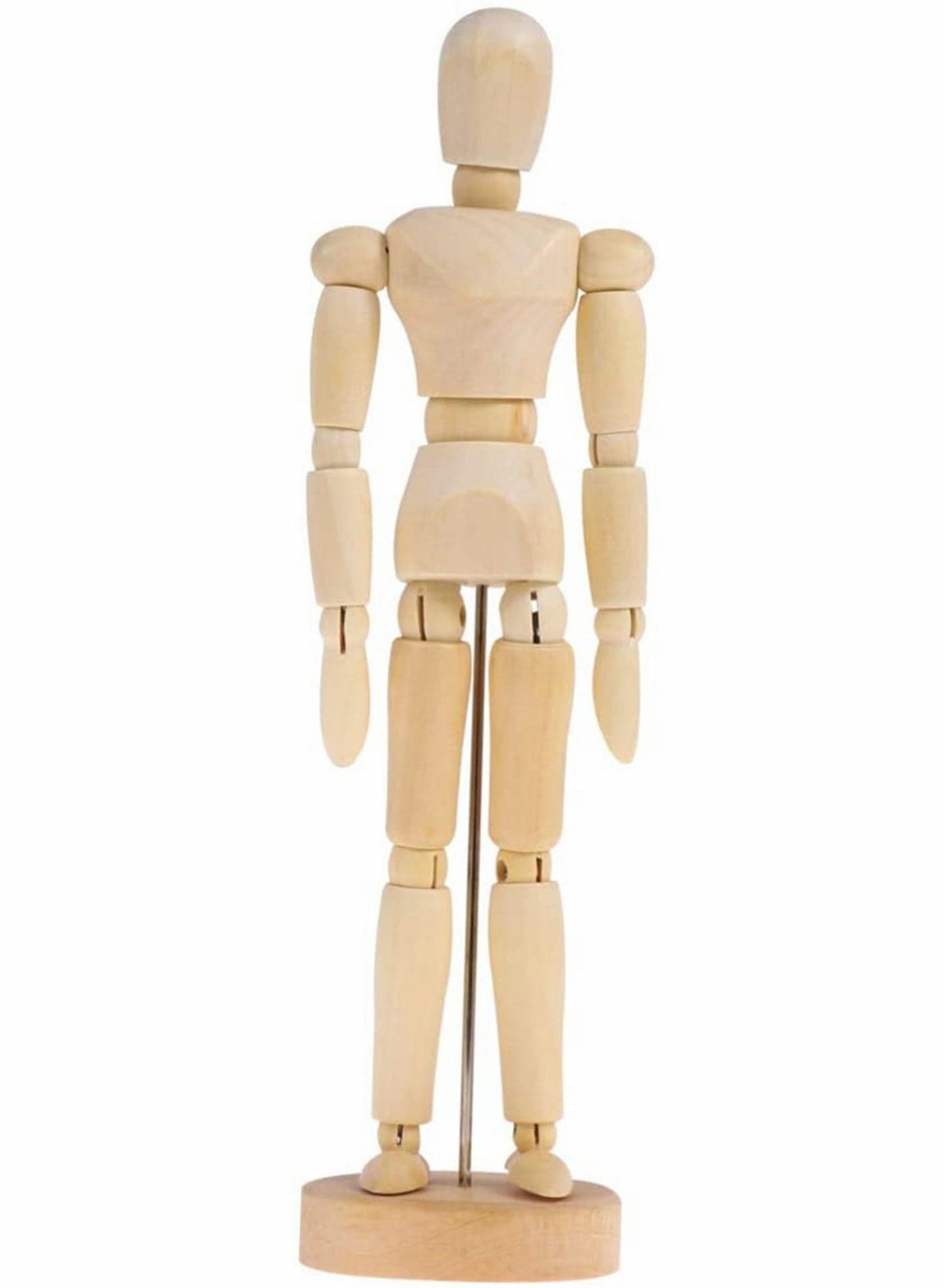 Wood 8" Male, Artist Drawing Manikin Articulated Mannequin with Base and Flexible Body, Draw Painting Model Jointed Doll, Perfect for The Human Figure or Home Desktop Decoration