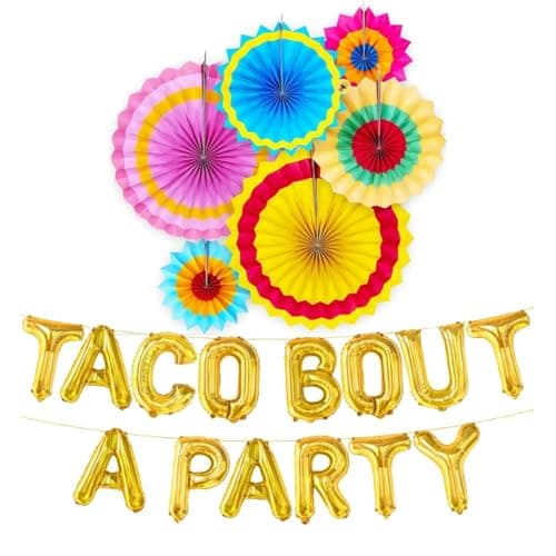 Atpata Funky Mexican Theme Jumbo Self Standing Foil Balloons Set – Cactus Nacho Avocado with Balloon Base | Spanish Fiesta Birthday Baby Shower Taco Party Centerpieces (Taco Bout a Party)
