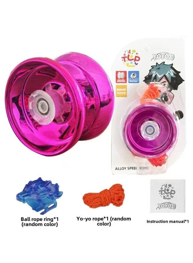 Pink Alloy Automatic Swing Yo-Yo Toy for Kids - Metal Yo-Yo Competitive Sports Toy - Best Yo-Yo Gift - Educational Yo-Yo Toy - Fun Yo-Yo for Boys and Girls