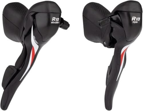 microSHIFT R10 Drop Bar Shift Lever Set 3 x 10Speed Shimano Compatible Black