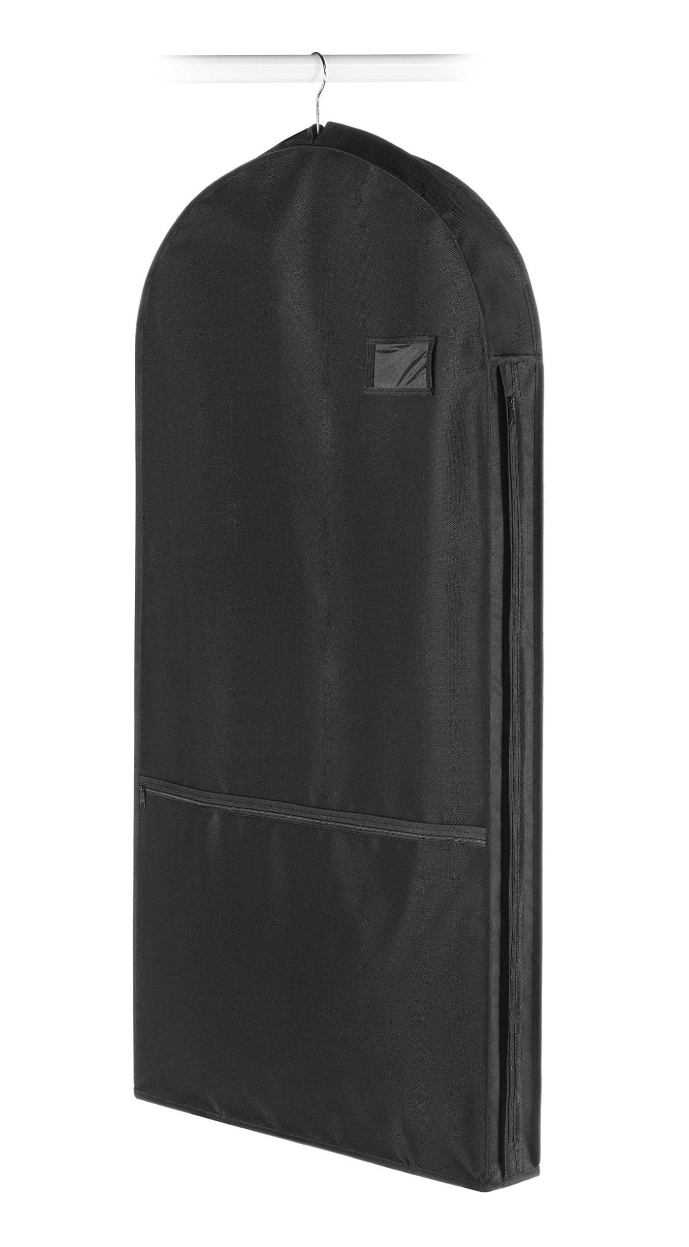 Whitmor Zippered Garment Bag with Pocket Black
