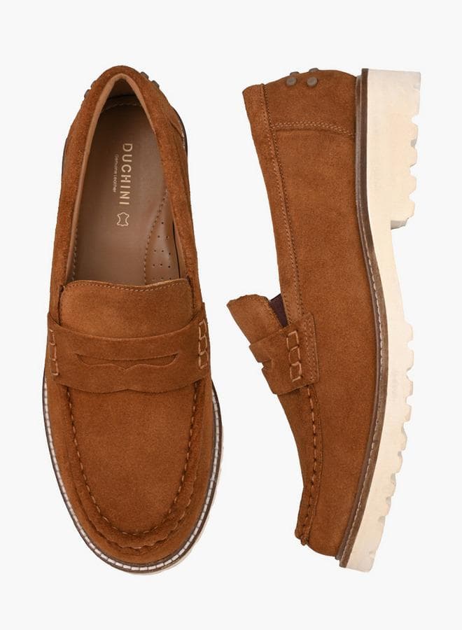 Women Leather Slip-On Loafers