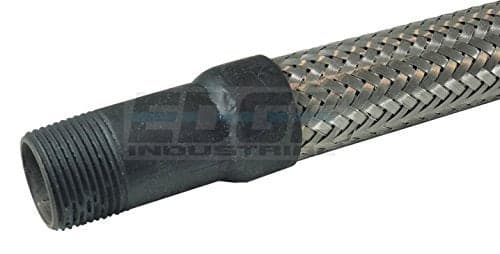 New Flexible Metal Hose Connector 1 x 18 length air compressor stainless steel braided