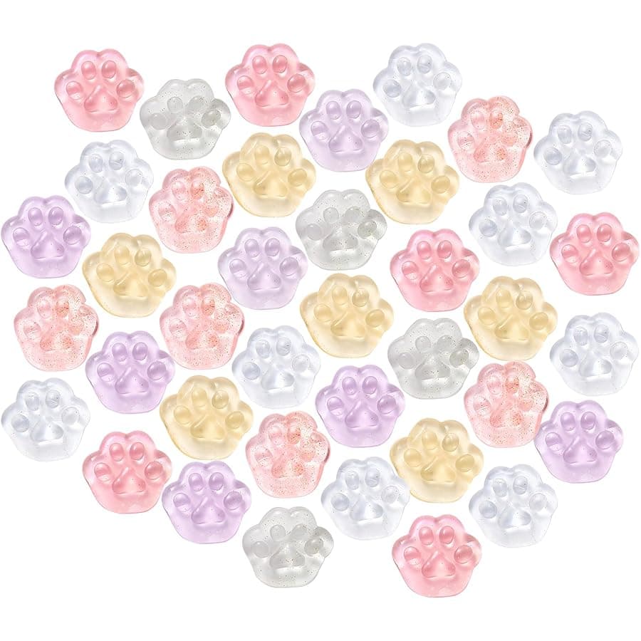40pcs Mini Squishies Squishy Toy Cat Party Favors for Kids, Cat's paw Mochi Squishy Toys Kawaii Stress Reliever Anxiety Toys for Boys Girls, Pinata Fillers, Goodie Bag Stuffers for Toddlers Adults