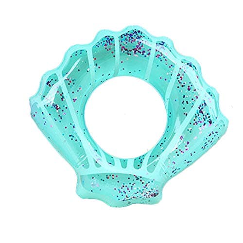 ZaH Shell Swim Rings for Kids Adults Pool Swimming Ring Inflatable Float Raft Water Swim Tube Summer Beach Party Decoration Blue Adults