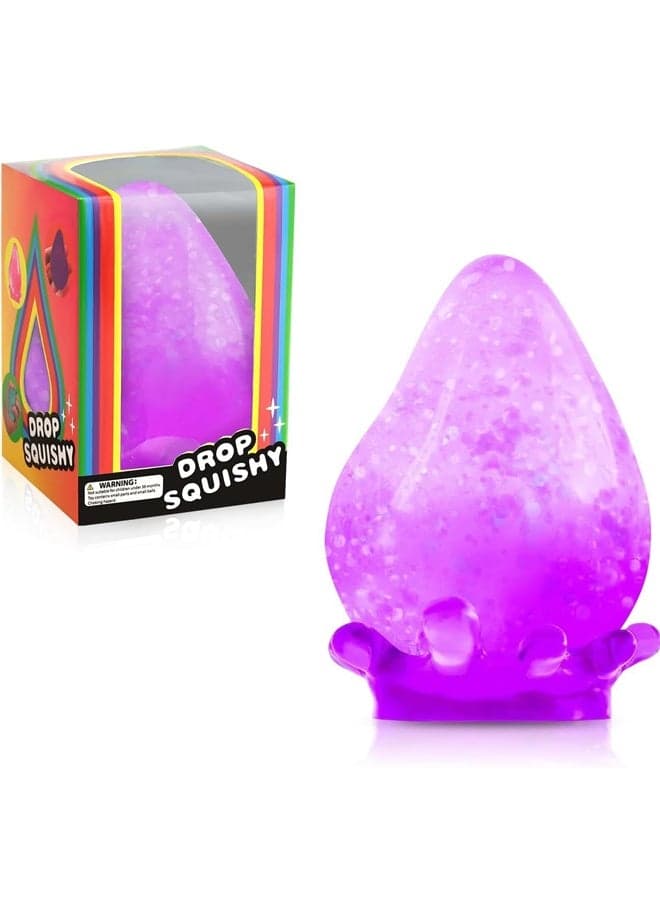Dream Drop - Sensory Squeeze Toy with Dreamy Smooth Squeeze - Purple(Pack of 1)