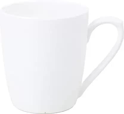SHRIYAM CRAFTS Ceramic Coffee Mugs 250 ml White METT White Mug Pack of 1