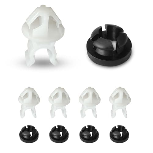 10 PCS Hood Prop Rod Holder Clip Grommet Car Hood Rod Grommet Clips for Honda Accord Civic CRV Odyssey Replaces 91503SS0003 91604SD2013 Black White