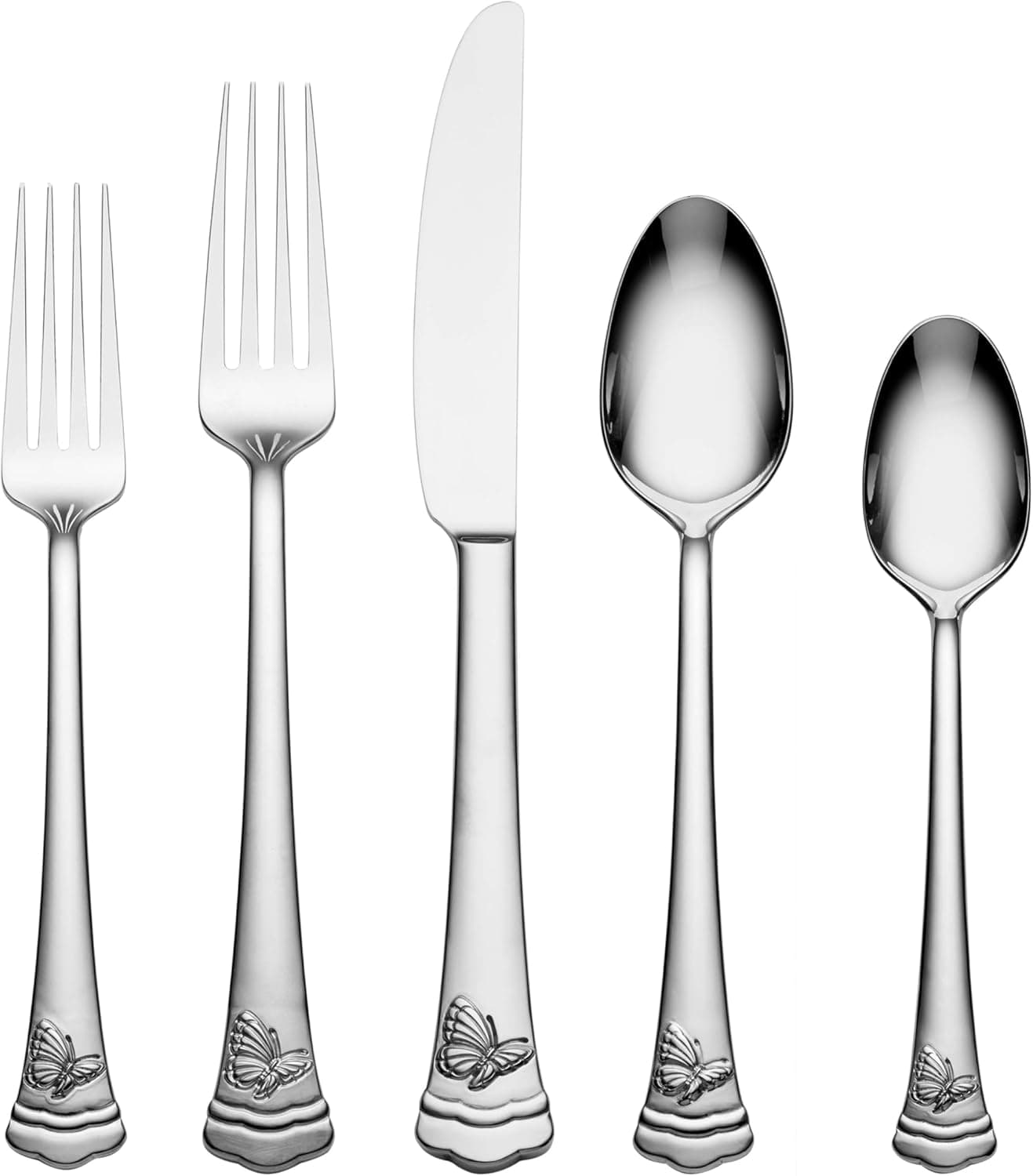 Lenox 896755 Butterfly Meadow II Mirror 65Piece Flatware Set