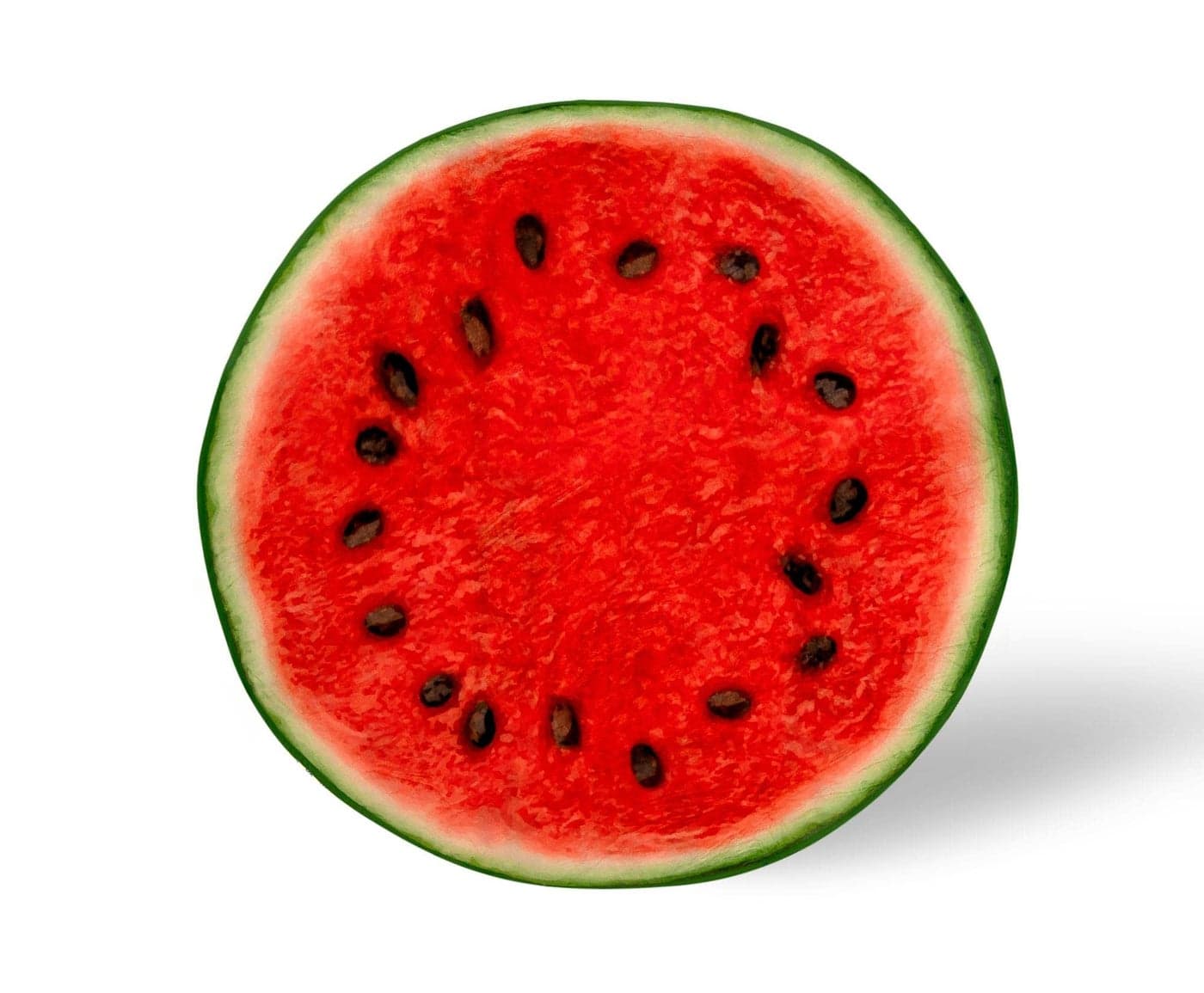 Watermelon Slice Round Fleece Throw Blanket Plush Soft Polyester Cover for Sofa and Bed Cozy Home Decor Room Essentials and Collectibles 60 Inches